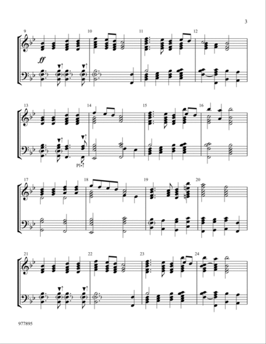 An Easter Triptych Handbell Choir scores gallery preview page 3