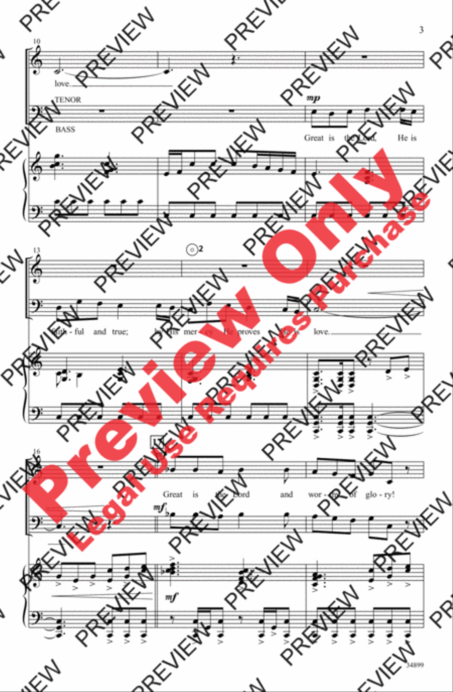 Great Is the Lord Great Is the Lord 4-Part scores gallery preview page 3