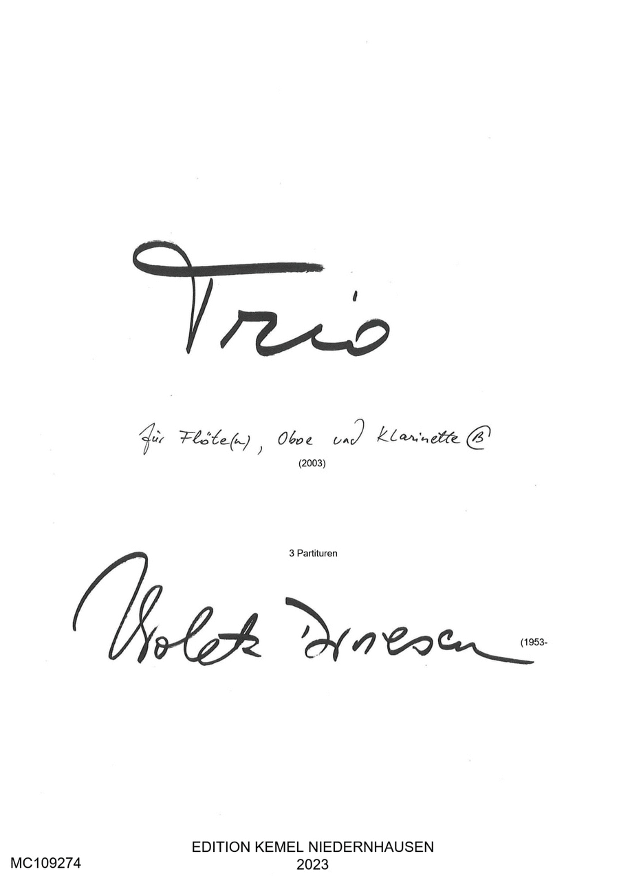 Trio Clarinet scores gallery preview page 1