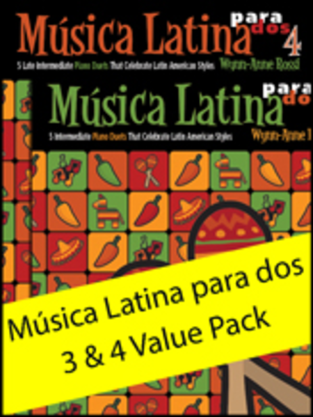 Musica Latina para dos 3 & 4 (Value Pack)