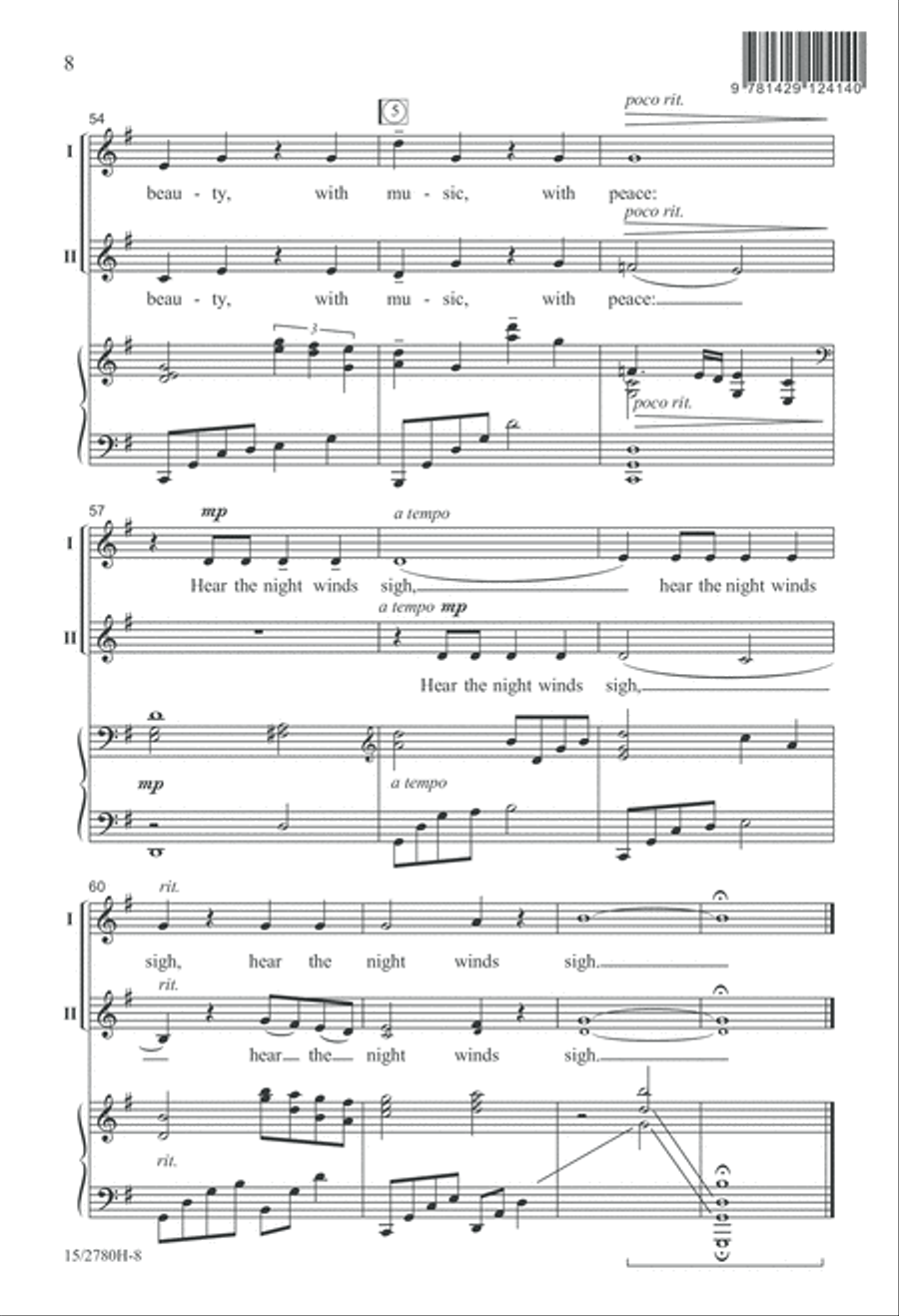 Night Winds 2-Part scores gallery preview page 9