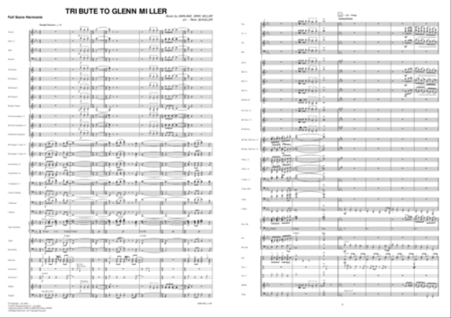 Tribute To Glenn Miller Concert Band scores gallery preview page 2