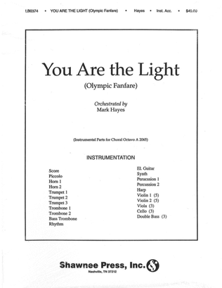 Book cover for You Are the Light (Olympic Fanfare)
