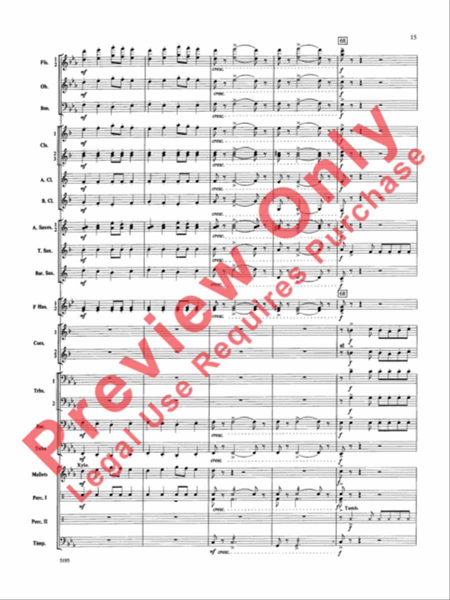 Night on Bald Mountain Concert Band scores gallery preview page 16