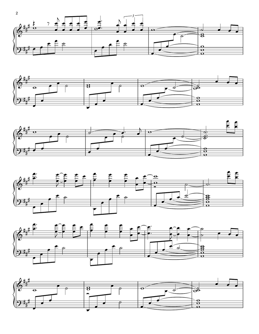 Rivers Rivers Piano Solo scores gallery preview page 2