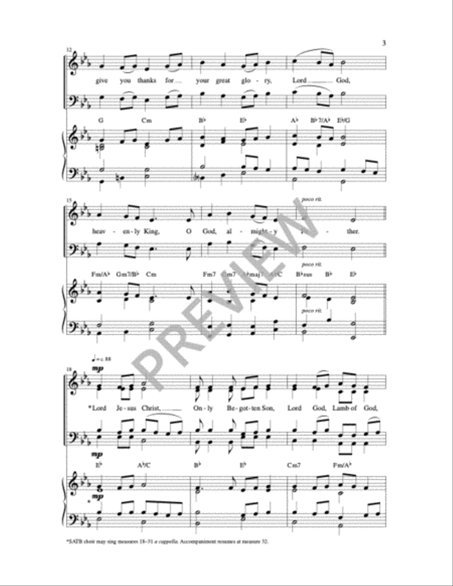 Glory to God-Mass of Wisdom Praise scores gallery preview page 11