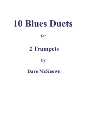 Book cover for 10 Blues Duets for Trumpet