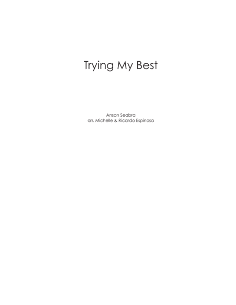 Trying My Best 4-Part scores gallery preview page 1
