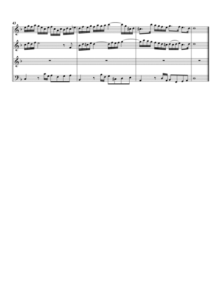 Aria: Gold und Ophir ist zu schlecht from Cantata BWV 65 (arrangement for 4 recorders (AAAB))