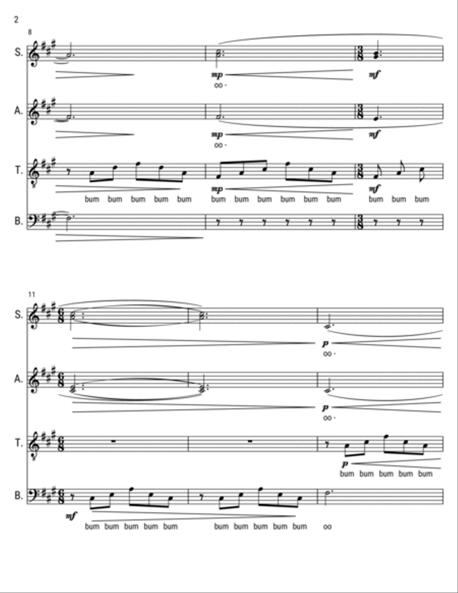 The Night We Met 4-Part scores gallery preview page 2