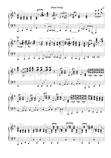 Piano Swing - Little Italy CS519 - Piano solo image number null