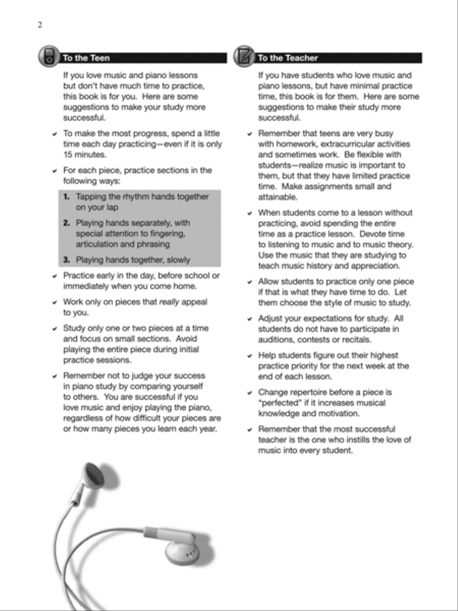 Piano for Busy Teens, Book 1 Piano Solo scores gallery preview page 2