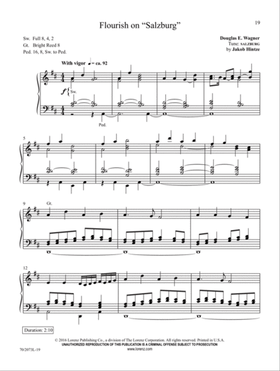 Joys Are Flowing Organ Solo scores gallery preview page 9