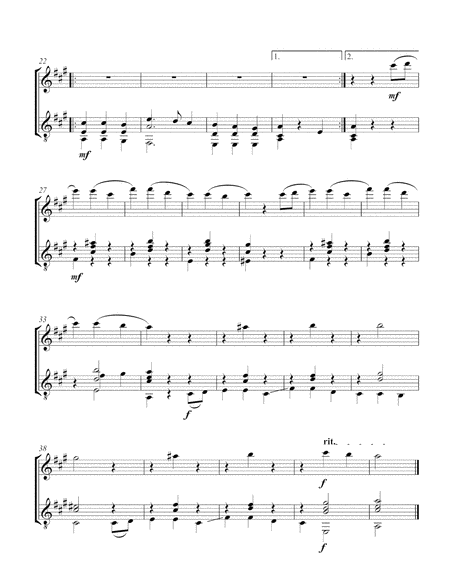 Three Catalan Folk Songs (Flute and Guitar) - Score and Parts image number null