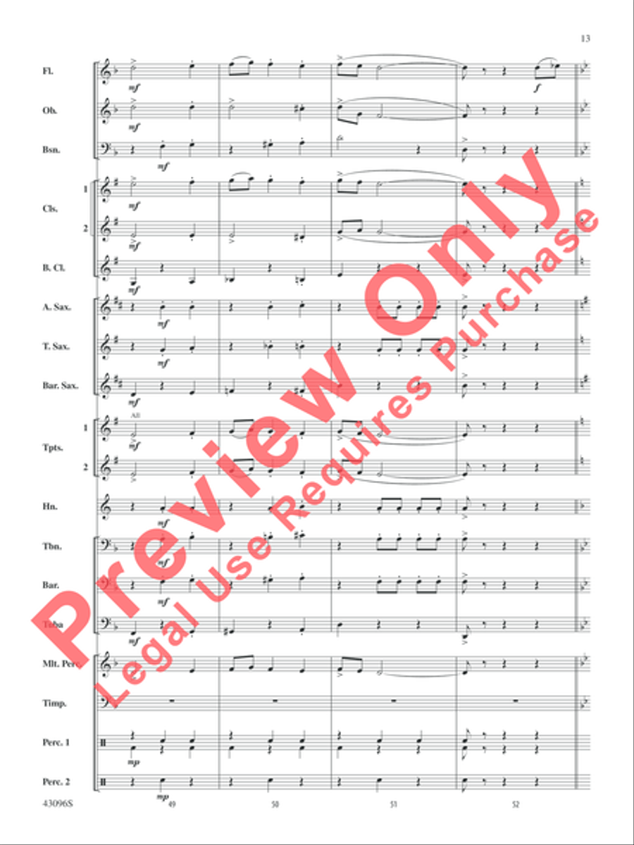 Danse des Ghazies (from The Ballet Suite, Opus 50a) Concert Band scores gallery preview page 14