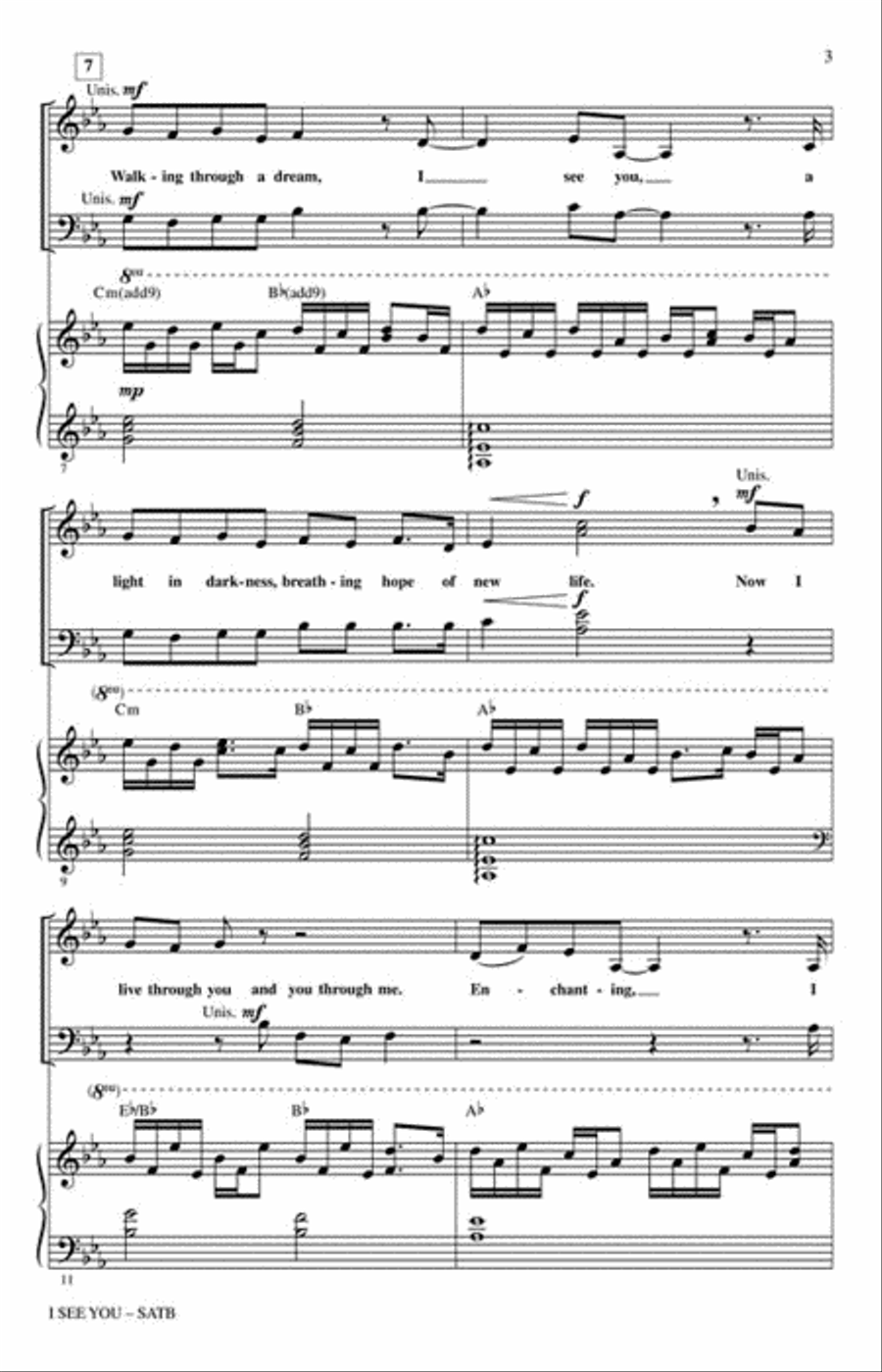 I See You I See You Choir scores gallery preview page 3