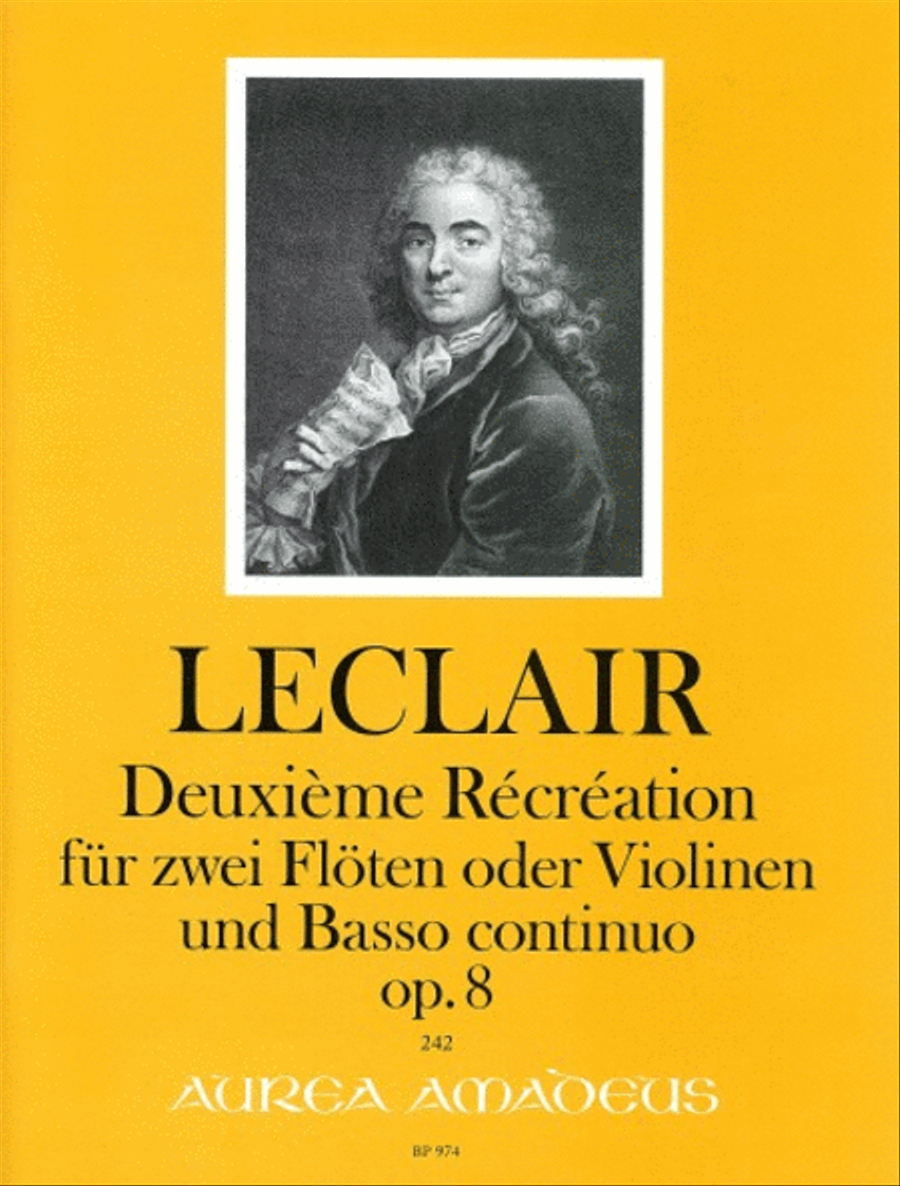Deuxième Récréation op. 8 Flute scores gallery preview page 1