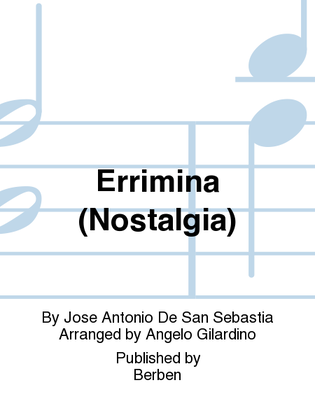 Book cover for Errimina (Nostalgia)