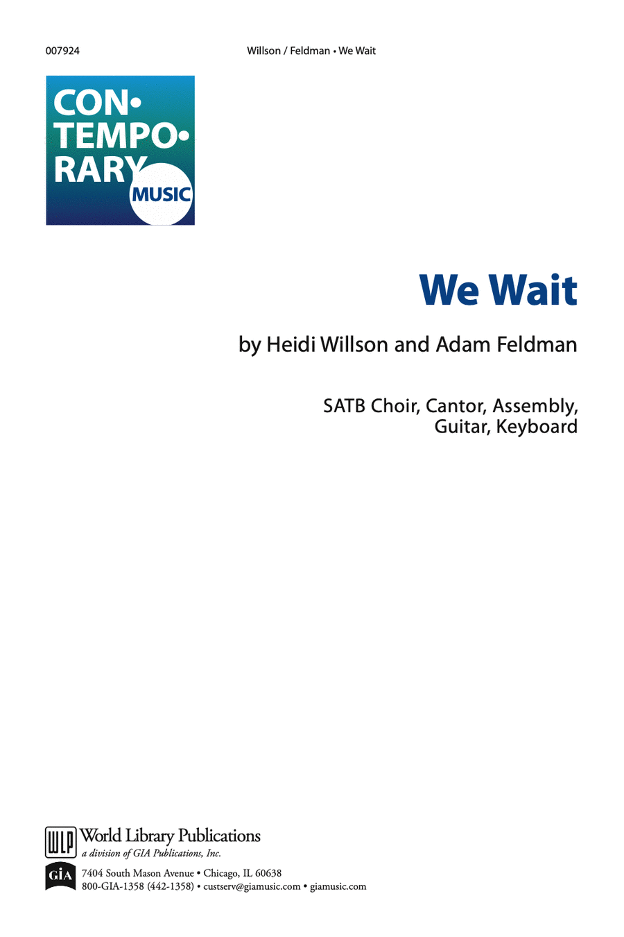 We Wait 4-Part scores gallery preview page 1