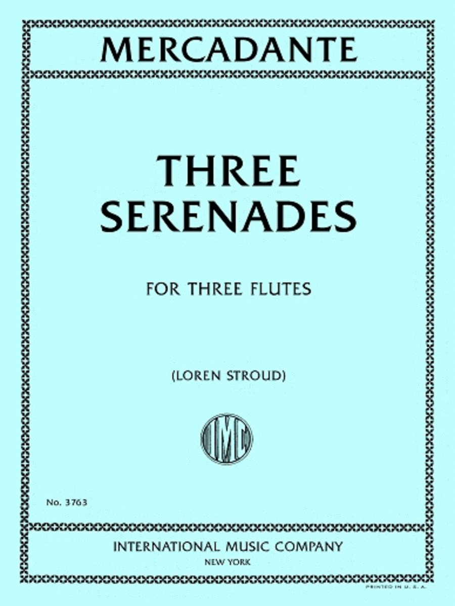 Three Serenades Flute Trio scores gallery preview page 1
