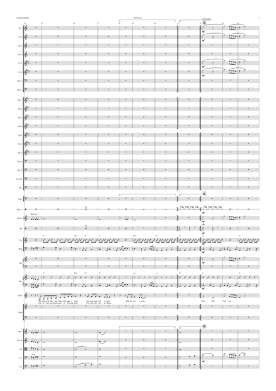 Song Sung Blue Full Orchestra scores gallery preview page 3