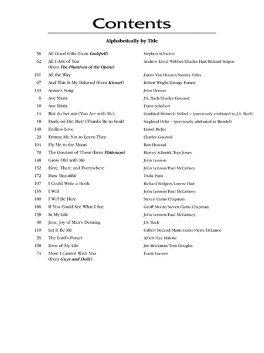 The Wedding Collection Voice scores gallery preview page 5