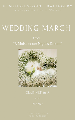 Book cover for Wedding March (for Clarinet in A and Piano)