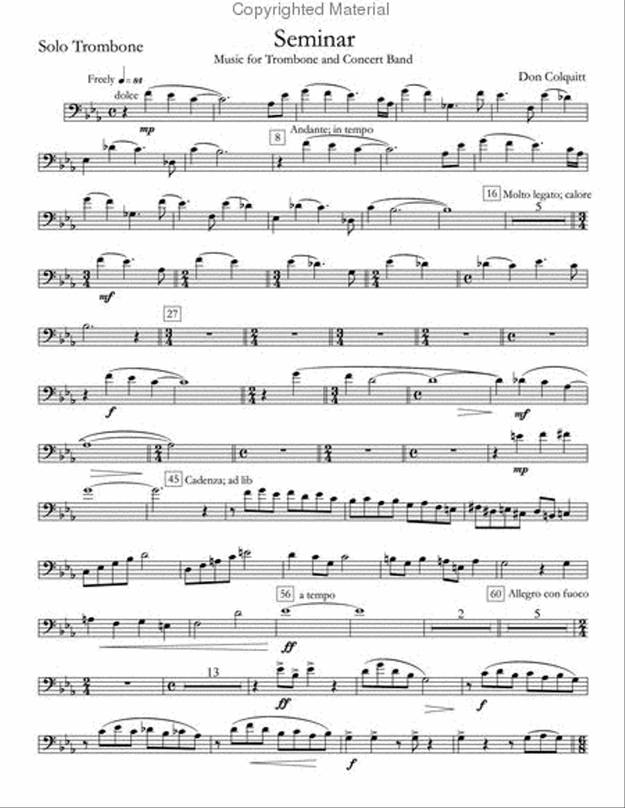 Seminar Concert Band scores gallery preview page 38