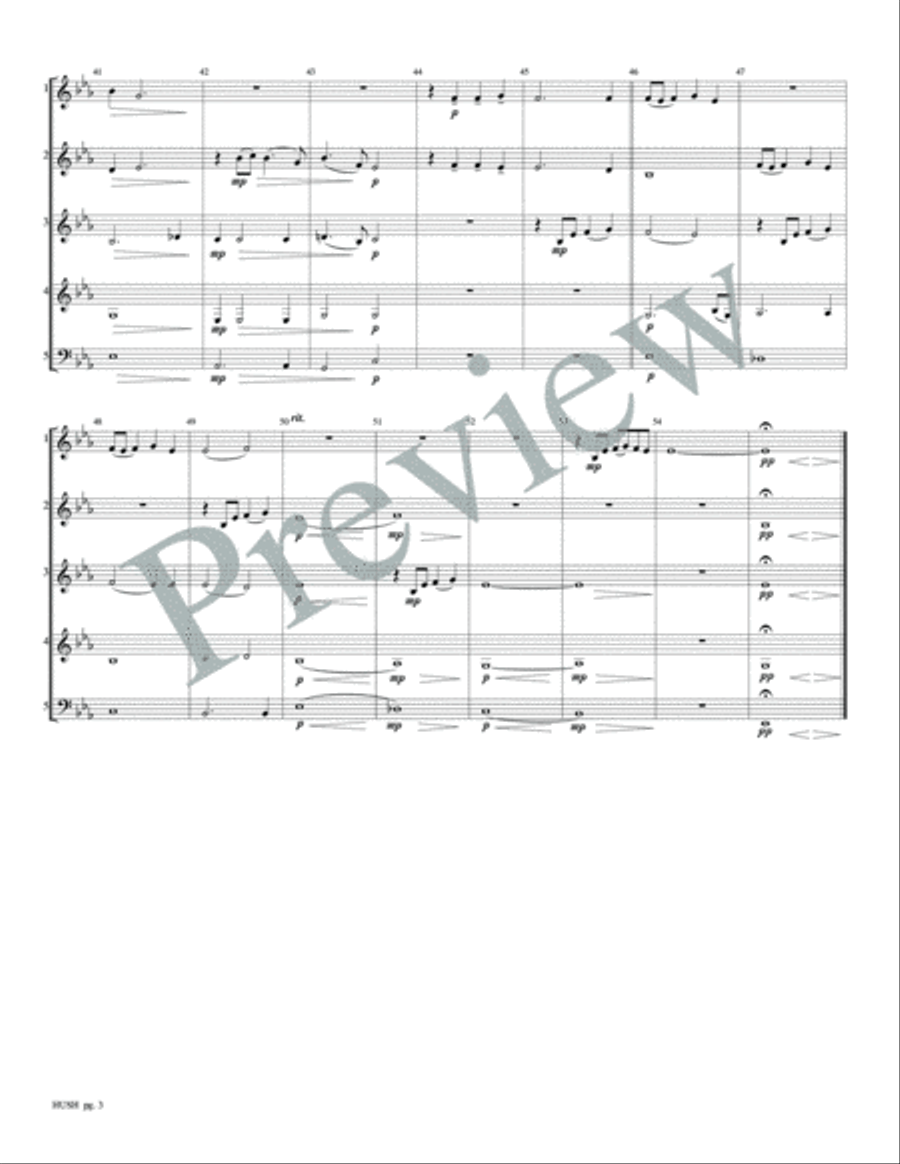 Hush Woodwind Quartet scores gallery preview page 5
