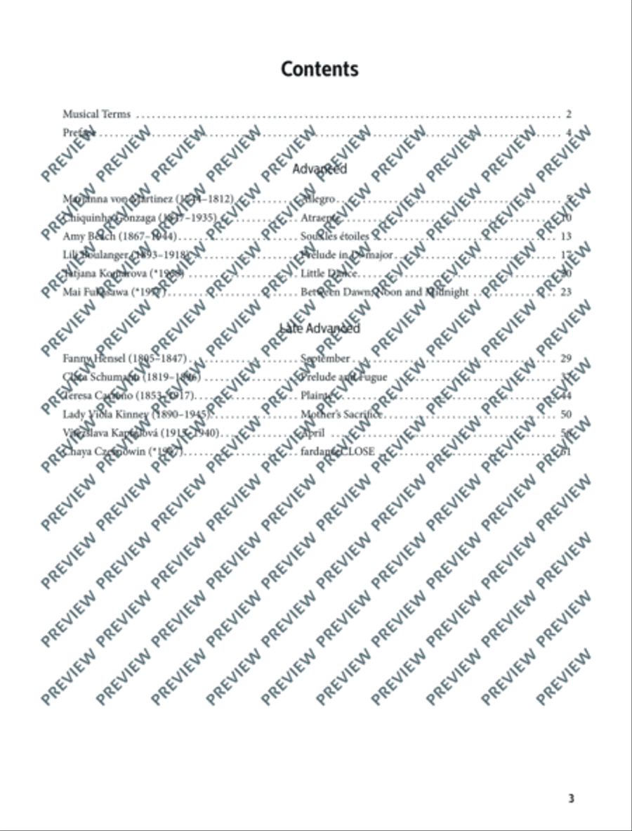 Women Composers Piano Solo scores gallery preview page 4