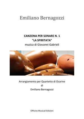 Book cover for Quartetto di Ocarine - CANZONA La SPIRITATA