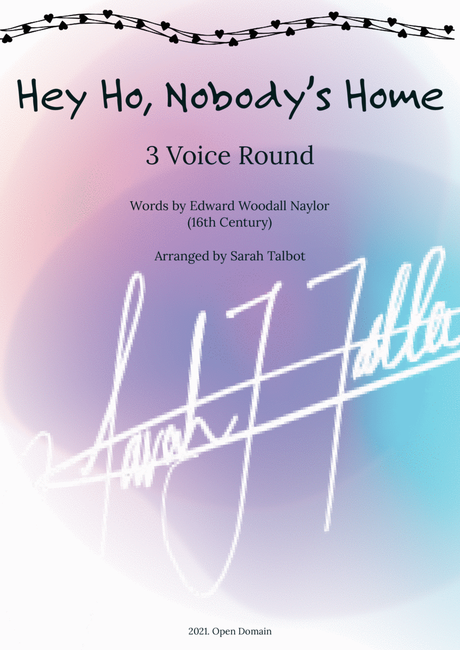 Hey Ho. Nobody Home Hey Ho. Nobody Home Choir scores gallery preview page 1