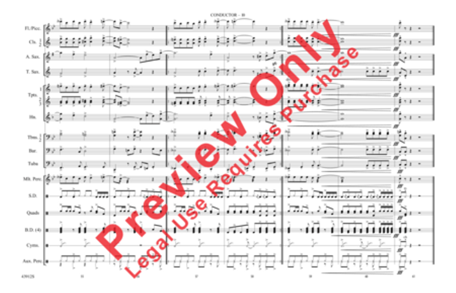 Light My Fire Light My Fire Marching Band scores gallery preview page 11