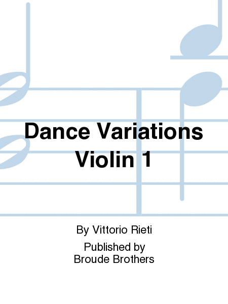 Dance Variations (Violin 1)