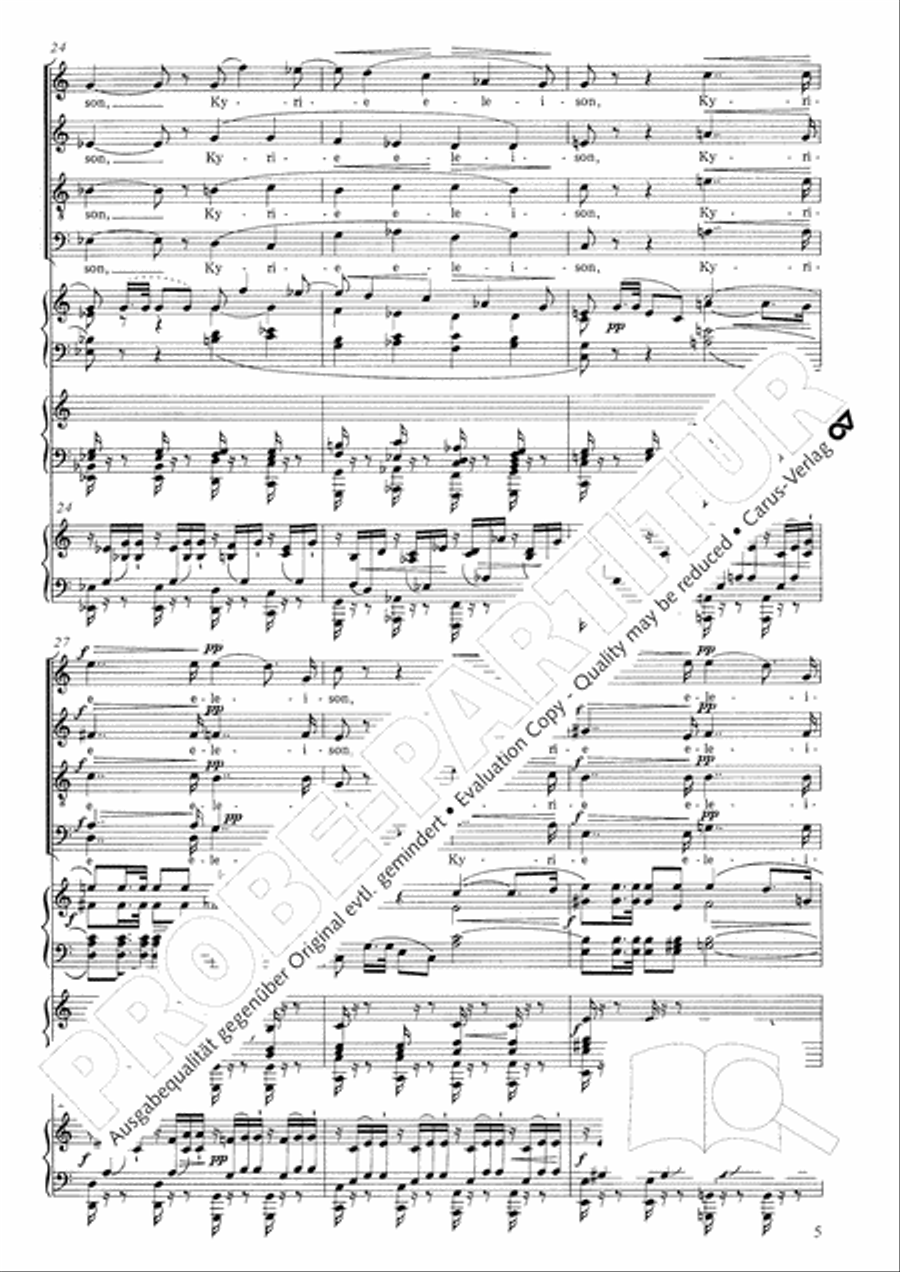 Petite Messe solennelle 4-Part scores gallery preview page 16