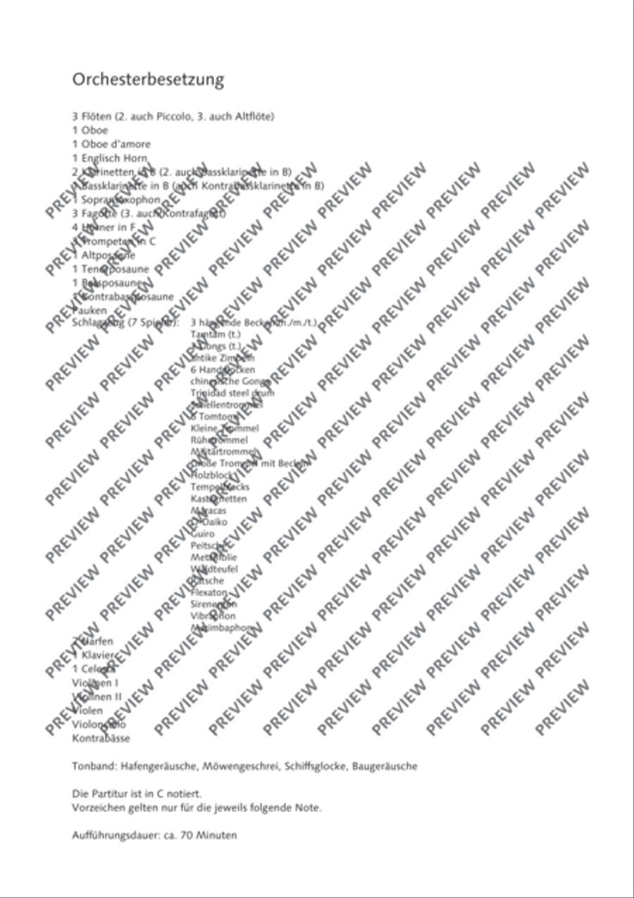 Das verratene Meer Study Score scores gallery preview page 7