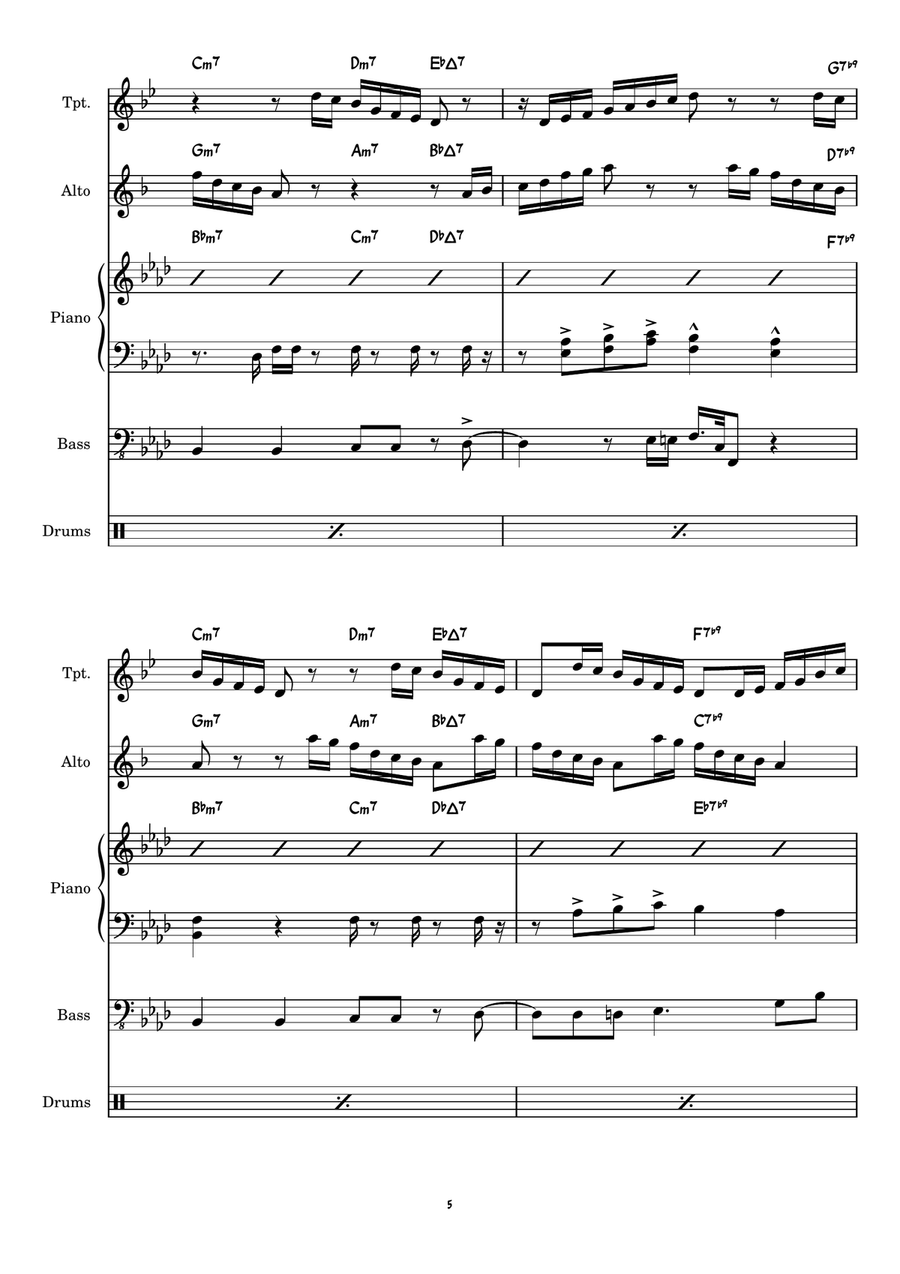 Strasbourg / St. Denis Jazz Ensemble scores gallery preview page 5