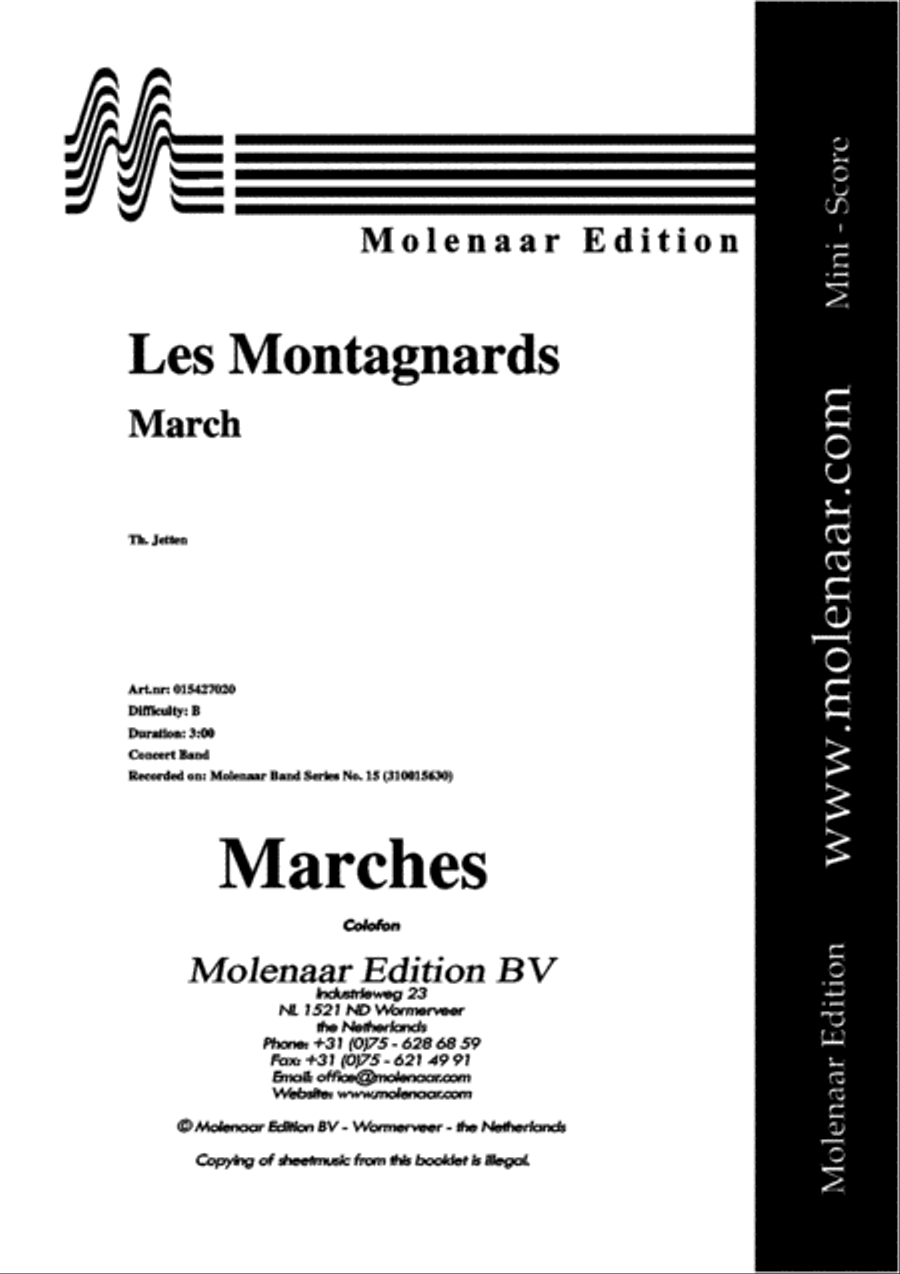 Les Montagnards Concert Band scores gallery preview page 2