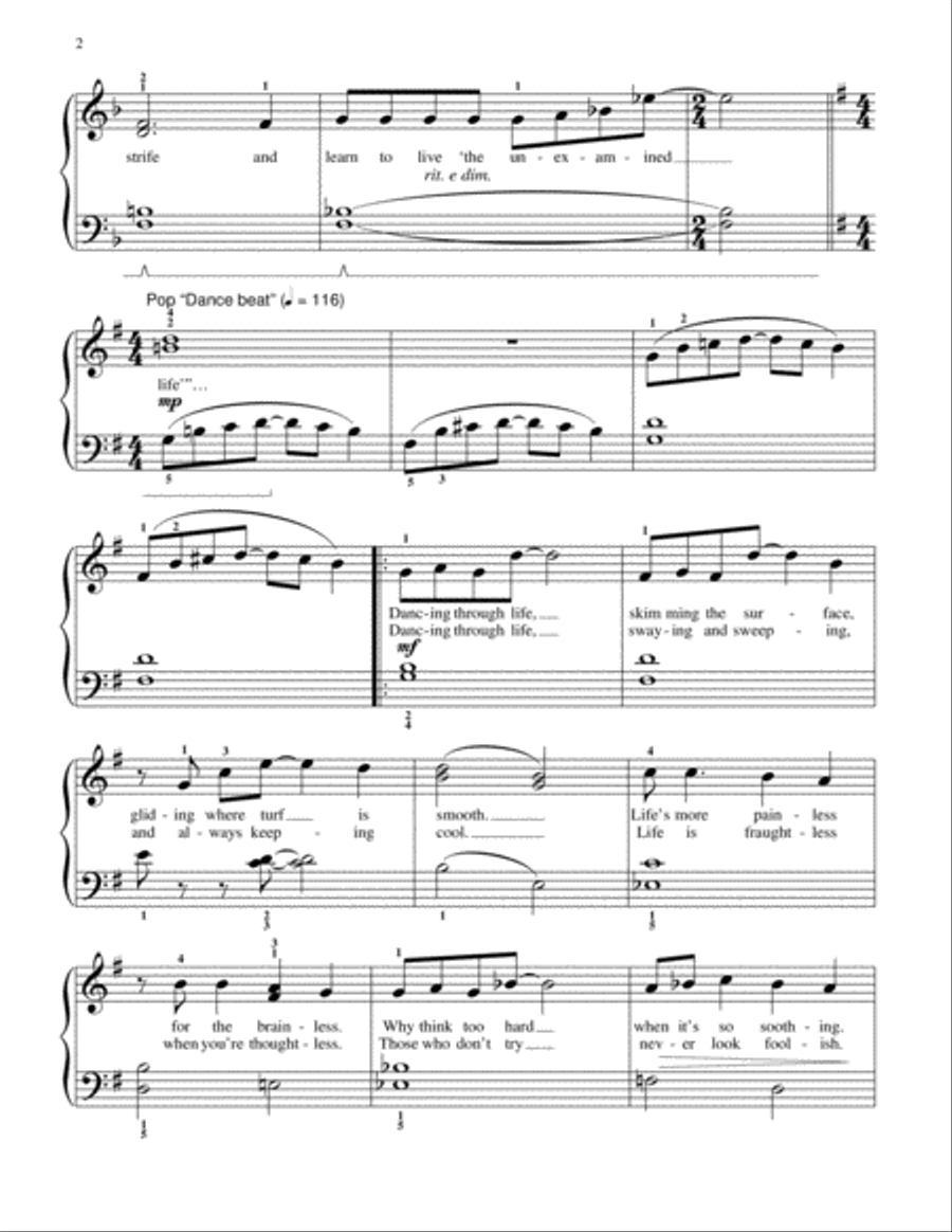 Dancing Through Life (from Wicked) Piano Method scores gallery preview page 2