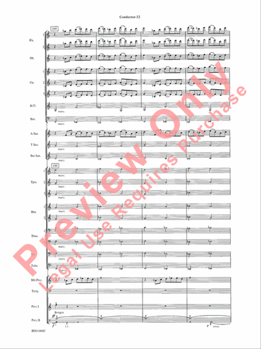Chant Rituals Chant Rituals Concert Band scores gallery preview page 35