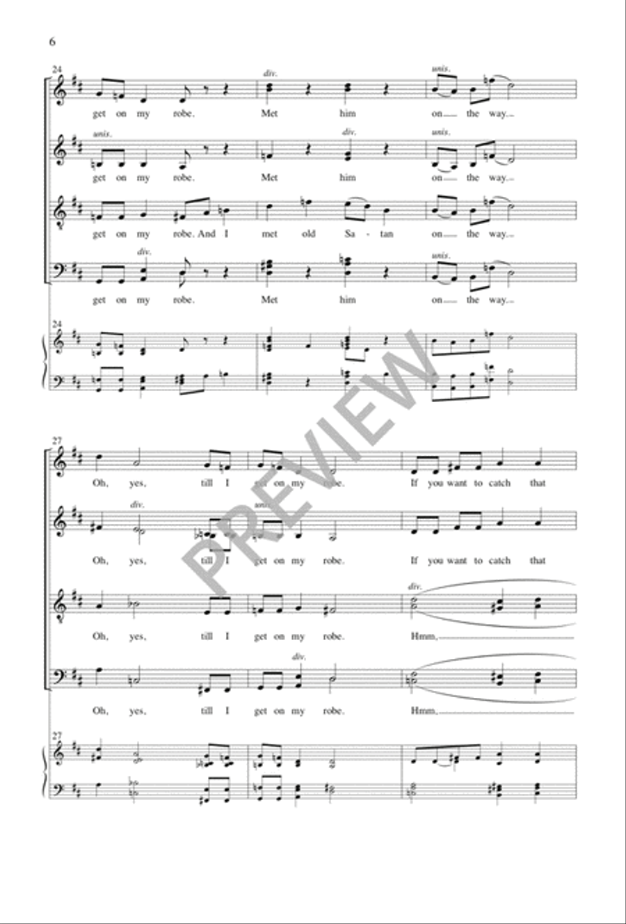 Wait till I Get on My Robe Divisi scores gallery preview page 7