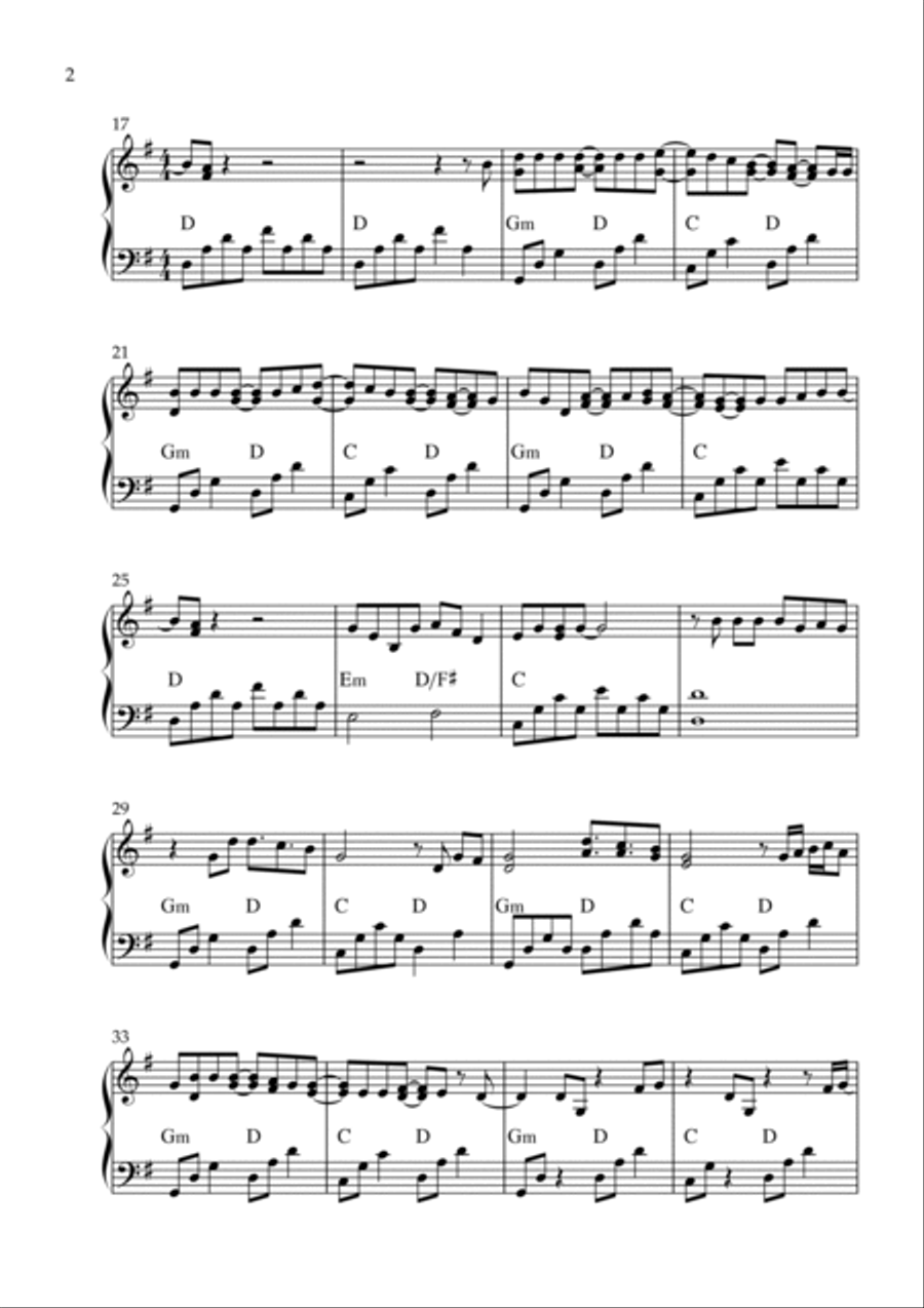 When You Say Nothing At All Celtic Harp scores gallery preview page 2