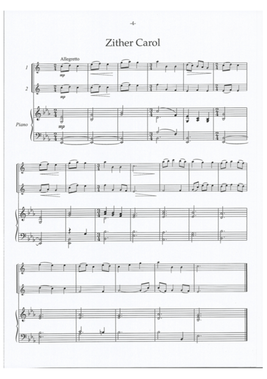 Carols for Saxophones Alto Saxophone scores gallery preview page 3