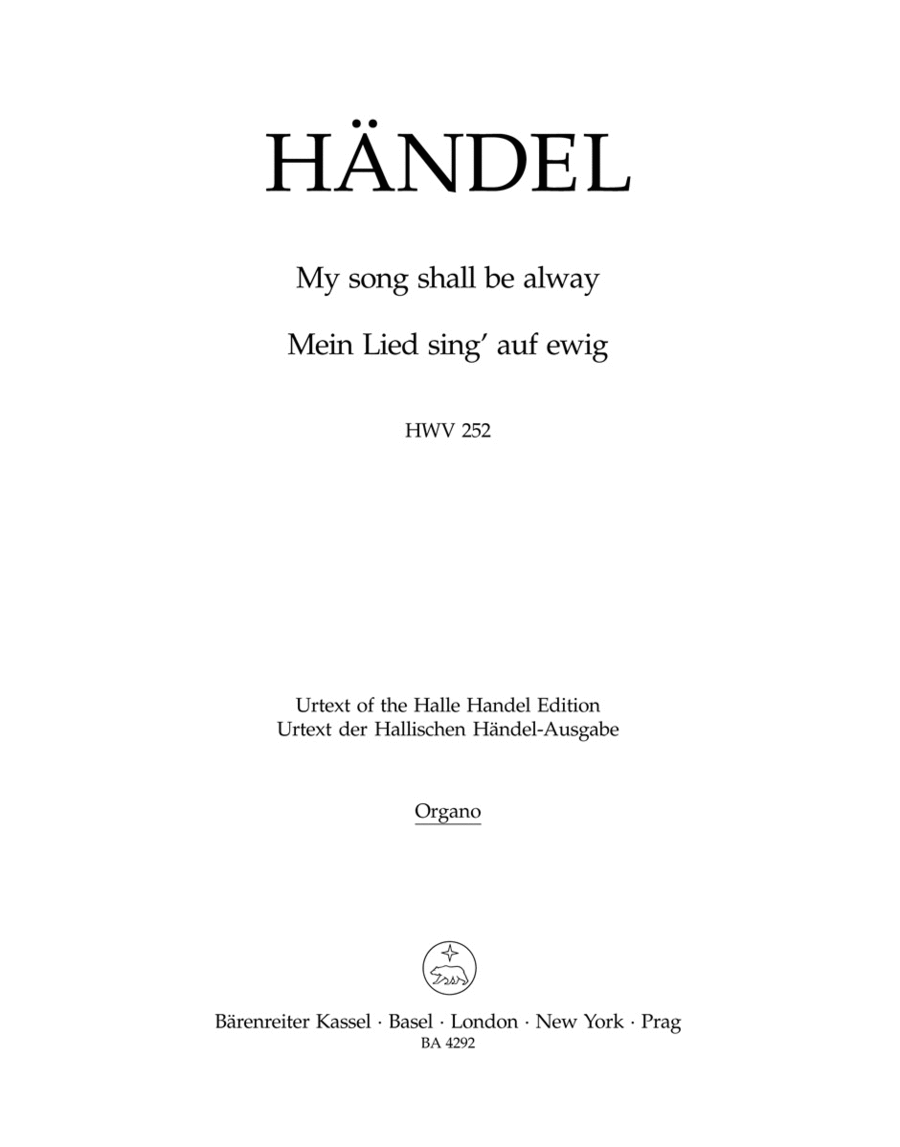 My song shall be alway HWV 252