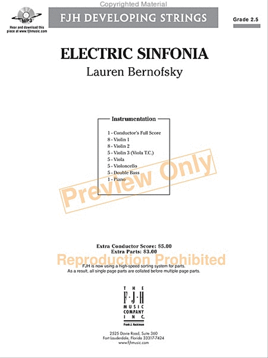 Electric Sinfonia String Orchestra scores gallery preview page 18