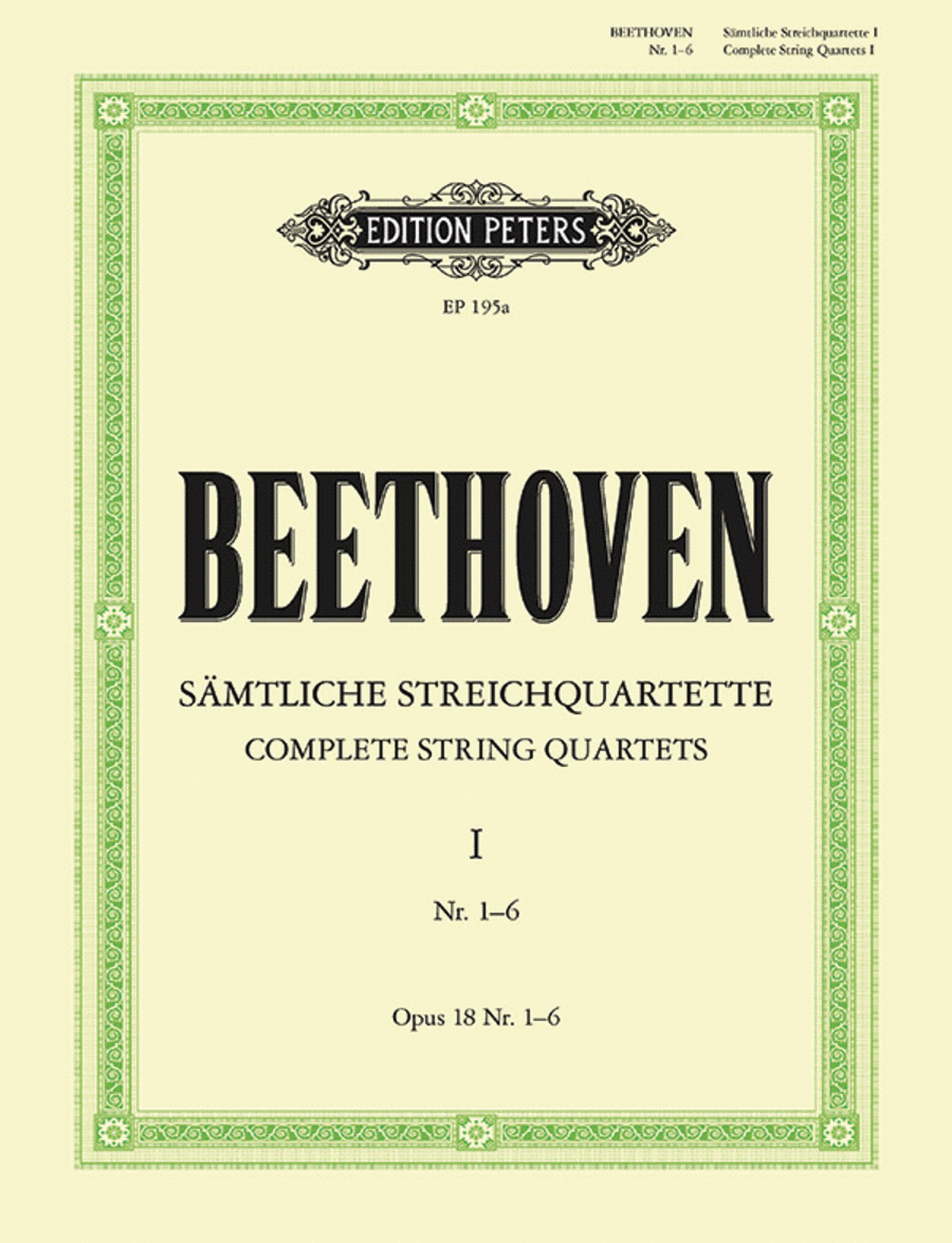 String Quartets, Volume 1 String Quartet scores gallery preview page 1