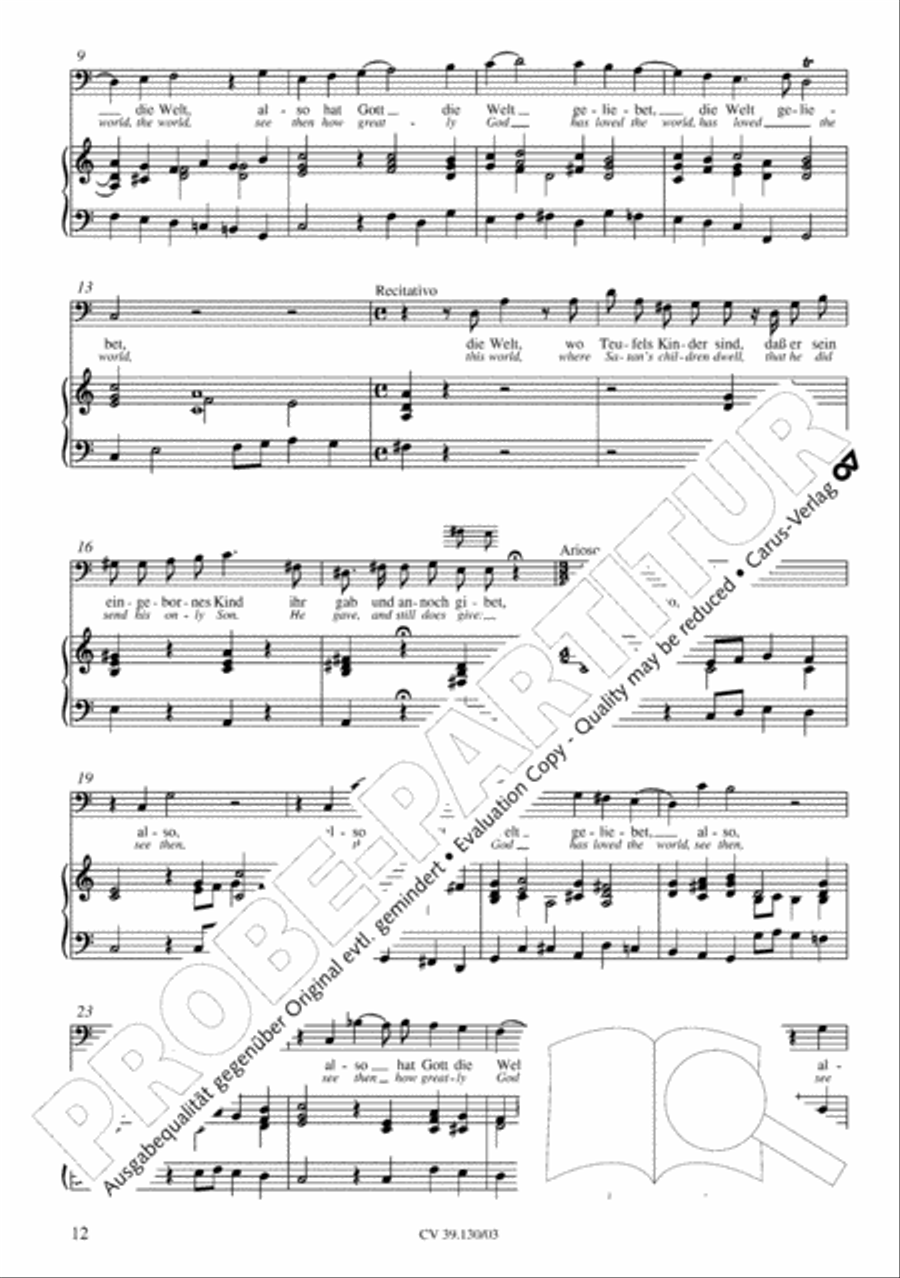 Thereby is revealed unto us the glory of God's favor (Daran ist erschienen die Liebe Gottes) 4-Part scores gallery preview page 13