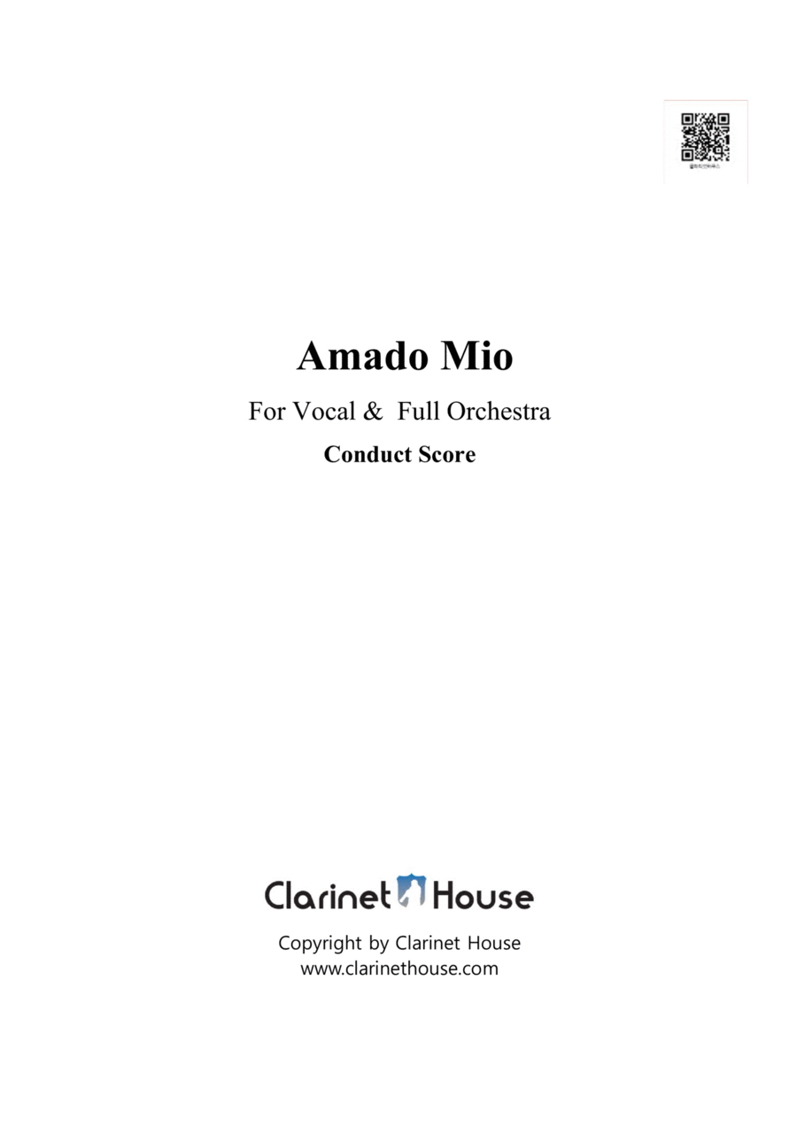 Amado Mio - Score Only Full Orchestra scores gallery preview page 1