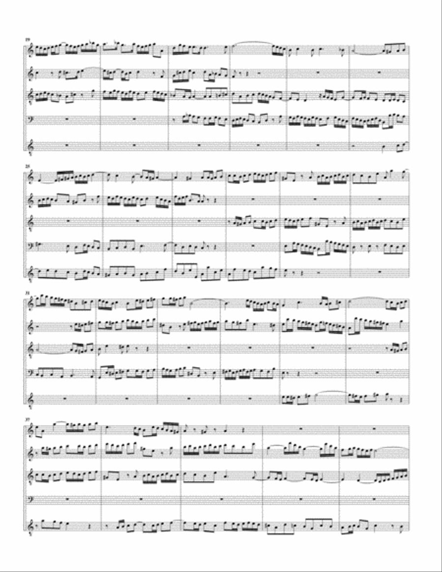 Fugue from Das wohltemperierte Klavier I, BWV 865/II Recorder scores gallery preview page 2