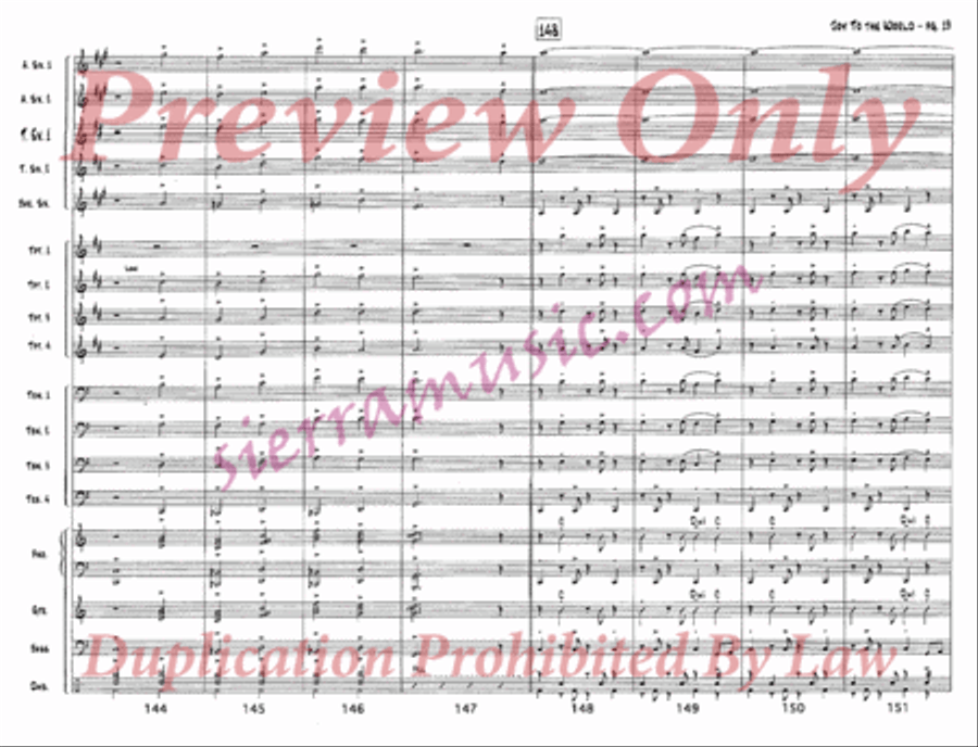 Joy to the World Jazz Ensemble scores gallery preview page 20